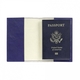 Personalized Indigo Leather Passport Cover Image 2 of 2